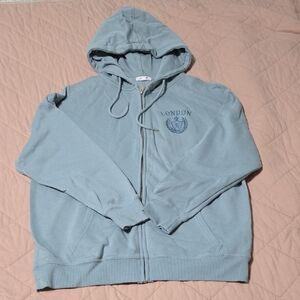 Garage Oversized Zippie In Teal